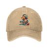 Capybara Funny Video Games Washed Baseball Cap  Fashion Sun Hip Hop Hats Summer Women Men Outdoor Gym Baseball Caps