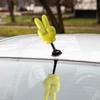 Hand Gesture Car Antenna Ball, Car Antenna Topper, Yellow Hand Gesture Car Antenna Decoration,