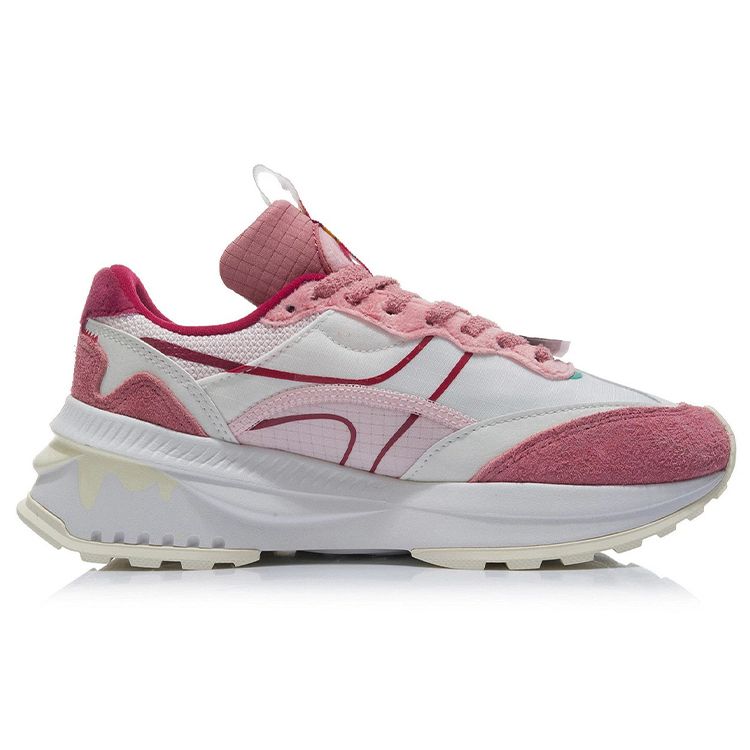 Li Ning Fang Yuan Evo Comfortable Fabric Synthetic Leather Suede Cushioning Non-Slip Wear-Resistant Rebound Low-Top Running Shoes AGLR336-1