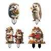 Cartoon Hedgehog Garden Stake Decoration, 2D Acrylic Animal Yard Sign, Outdoor Courtyard Lawn Pathway Animal Shape Ornament