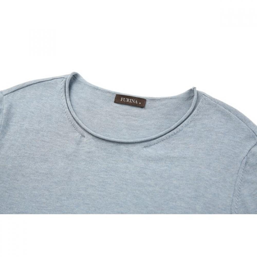 Furina ITalian Super Piuma CoTTon Round T shirT