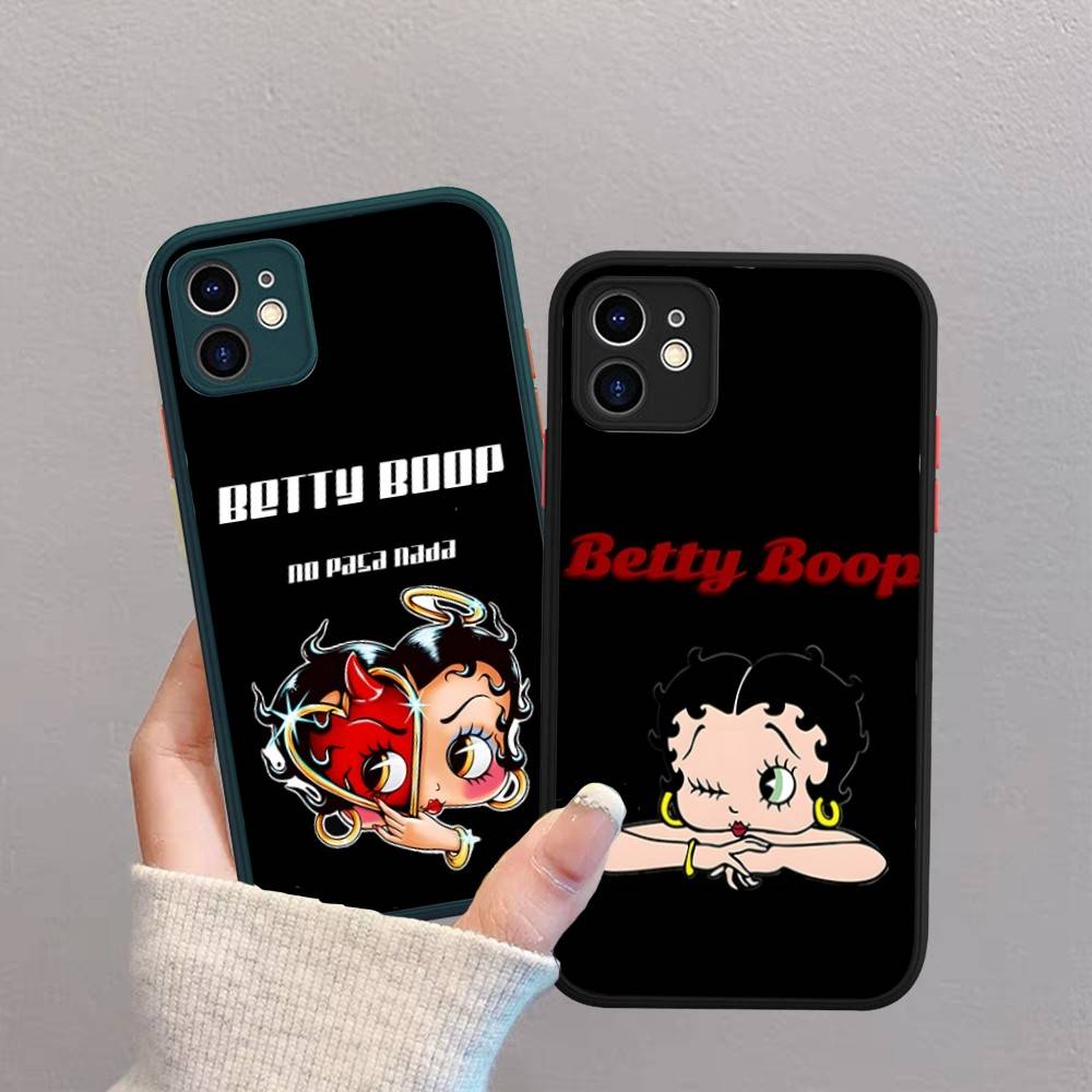 B-Bettys Boops Phone Case For IPhone 16 15 14 Plus 15 13 12 11 Pro Max X XS MAX Matte Cover