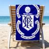 1pc Football27 Beach Towel with Custom Name, Beach/Swimming/Bath/Picnic/Camping Towel, Suitable for Seaside Beaches