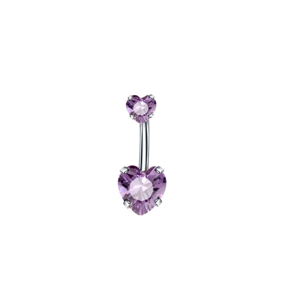 Heart Belly Piercing Internal Thread Body Jewelry Sexy Navel Rings  Girl