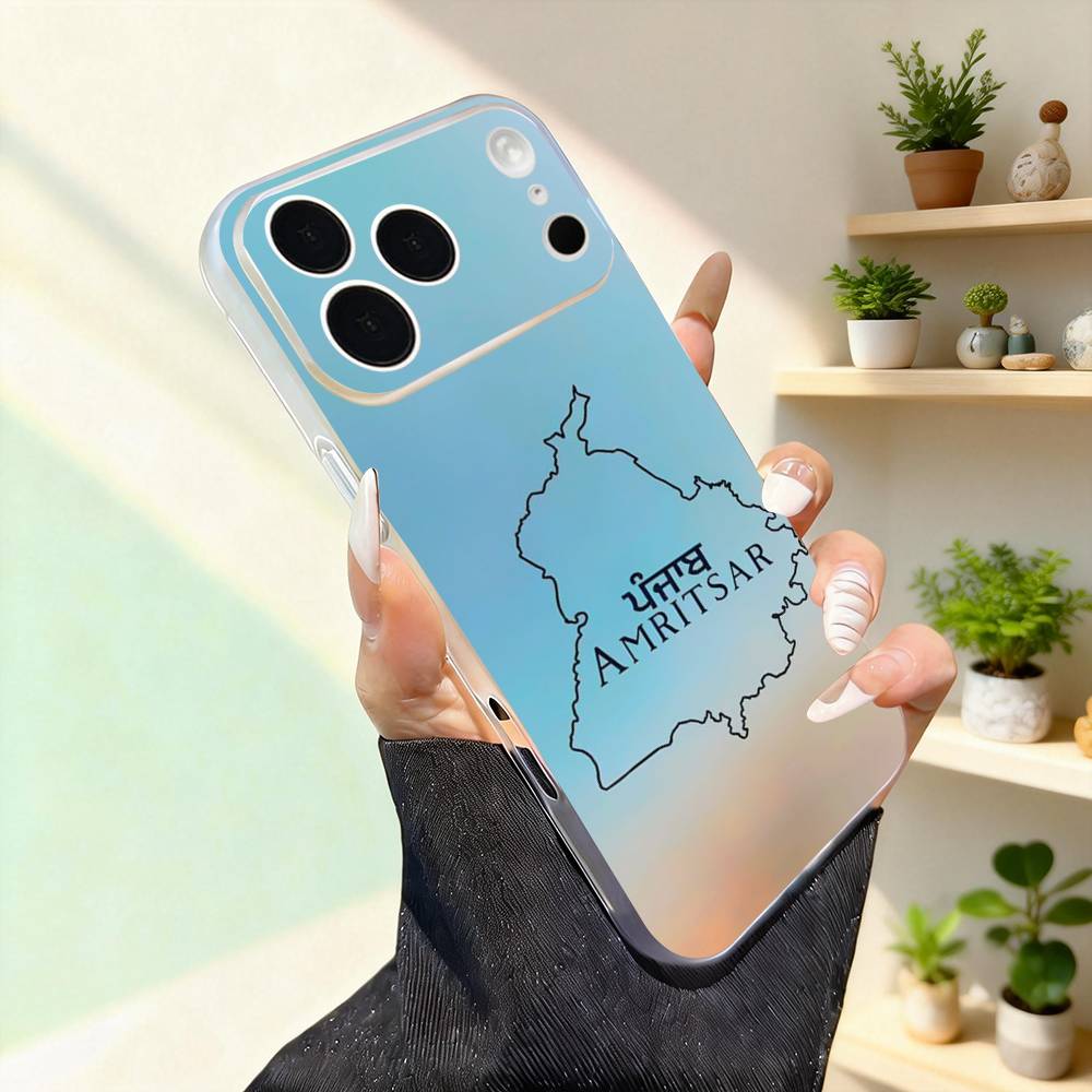 Painting Punjab Map Art For iPhone 17,16,15,14,13,12,11,Pro,Max,Plus,Mini,SE4,E Magnetic For Magsafe Wireless Phone Case iPhone16