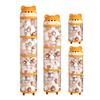 Stuffed Animal Storage Tube Stuffed Doll Organizer with Wheels Transparent Plush Toy Bucket with Lid for Nursery Bedroom Playroom