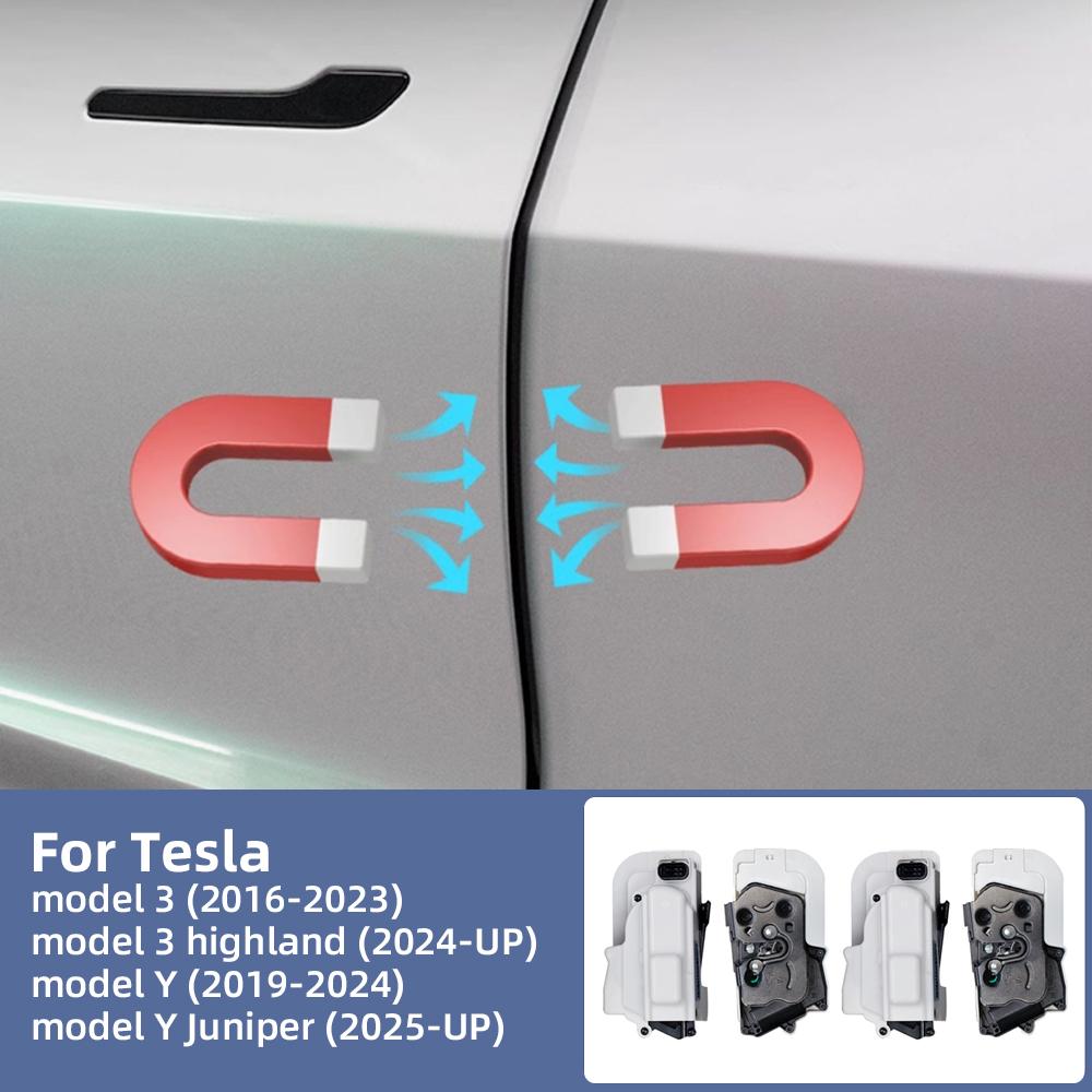 

for Tesla Model Y Juniper 2025-2020 Model 3 Highland 2017-2025 Soft Close Smart Auto Electric Suction Door Open High Anti-Pinch Model 3 2016-2023
