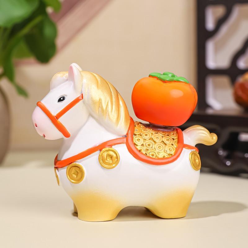 Xiao Ma Fu Fu Drehen Drehen Spaß Tischdekoration, Studenten- und Kindergeschenk, Tierkreisdekoration, Tempel