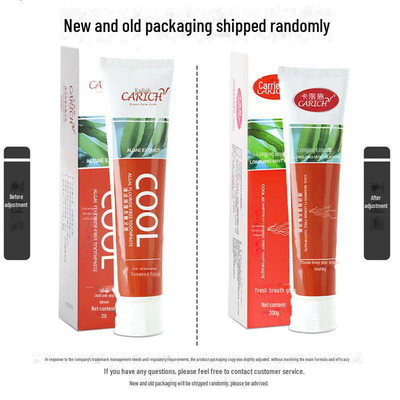 Greenleaf Love Life Kalish Cool Seaweed Pasta de Dentes sem Flúor 200g - Hálito Fresco e Saúde Oral