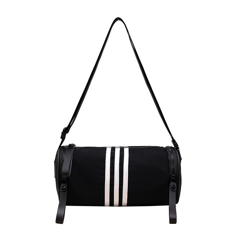 Popular Cylinder Bag New Casual Bag Female Messenger, Dumpling Bag Broadband Sports Nylon Bag Shoulder Messenger