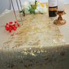 11 In Wide Sequin Glitter Table Runner Metallic Mesh Gold Fabric for Table Decor Christmas Wedding Birthday Supplies Decorations