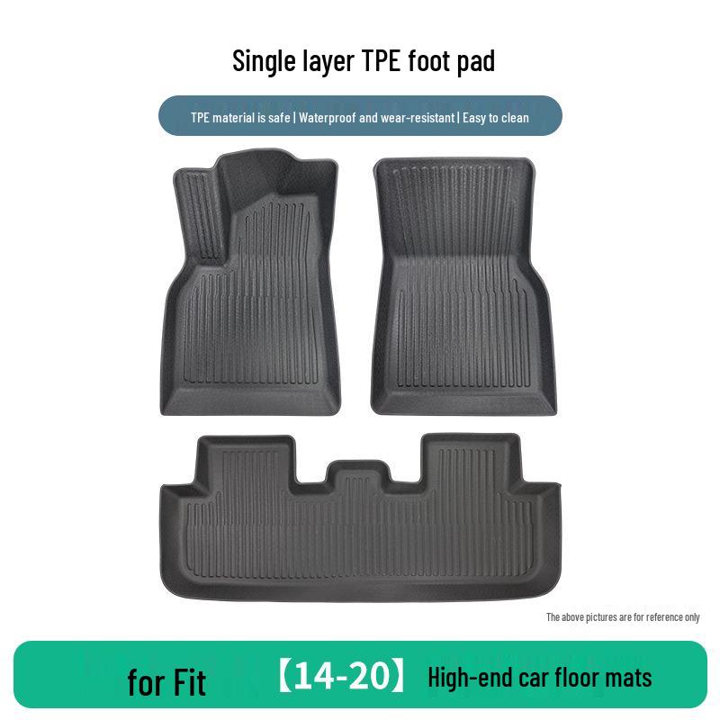 Honda Fit 2014-2020 High-End TPE Floor Mats, 3-Piece Waterproof, Easy to Clean