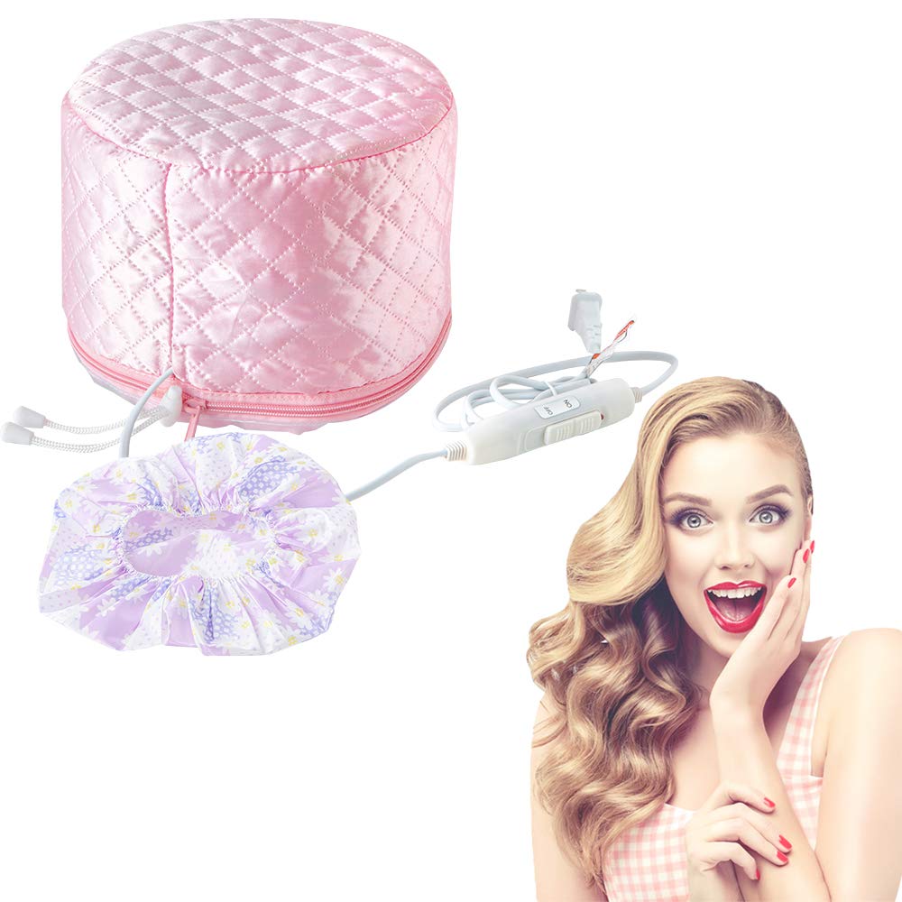 Hair Care Cap, 110V Yomagine Pink Hair Heat Treatment Cap, Deep Conditioning Heat Cap, Thermal Treatment Caps for Hair Spa, Beau United States