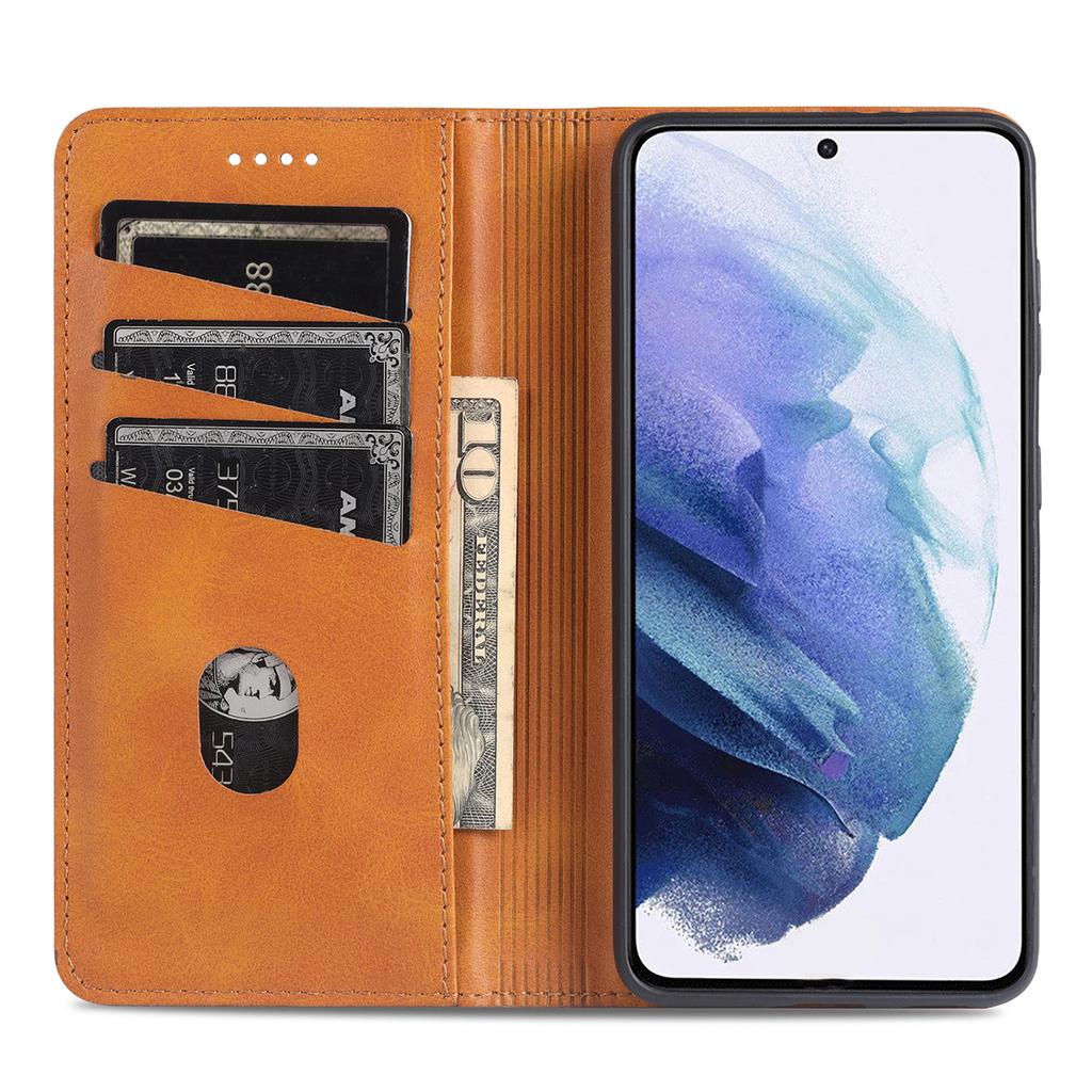 Deluxe Magnetic Adsorption Leather Case for Samsung Galaxy S21 Plus S22 S23+ Ultra 5G Flip Cover Wallet Protective Case Fundas