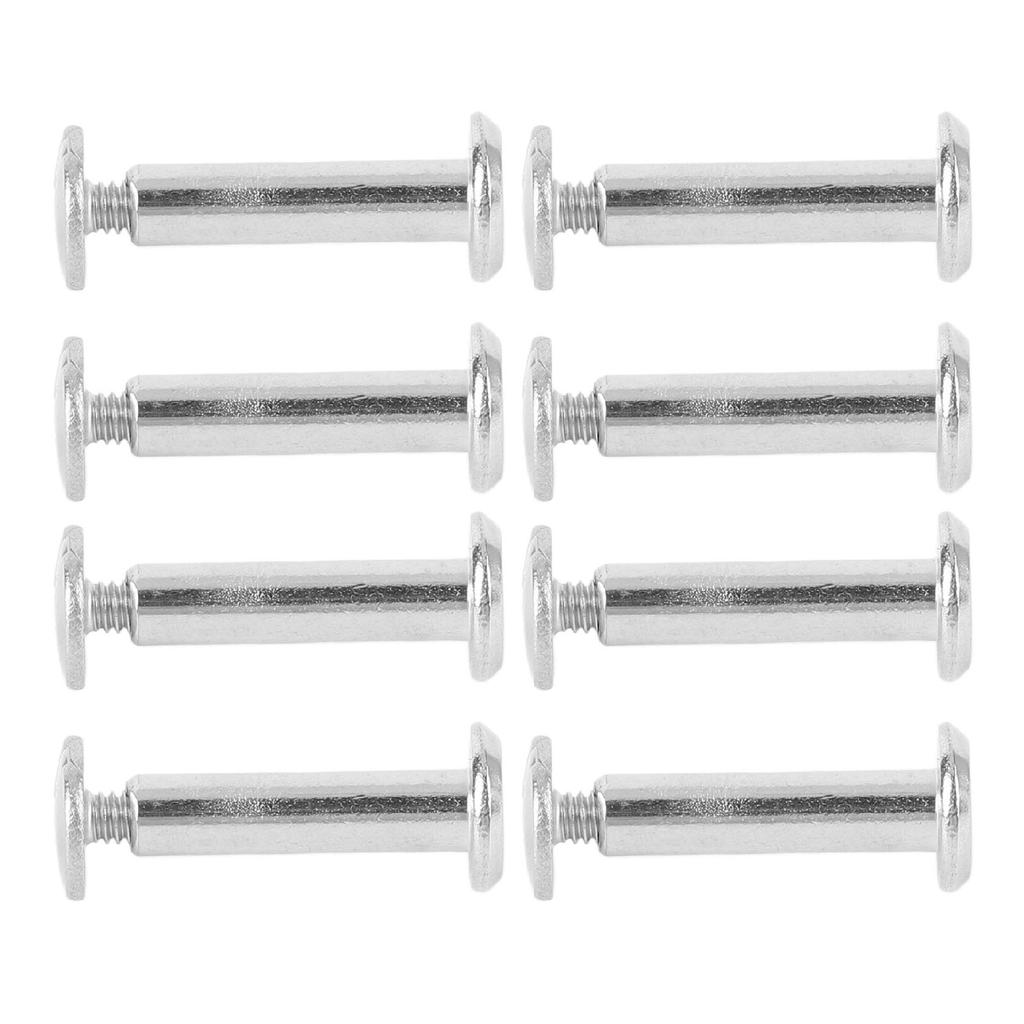 100 Pairs M2 Rivet Set Stainless Steel Flat Round Hex Socket Hd Stud Set for Construction Woodworking