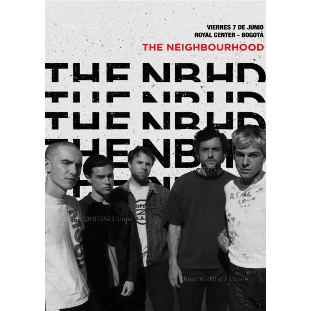 Black And White Minimalist Music Aesthetic Wall Art Neighborhood Band High-definition Canvas Painting Poster Home Bar Coffee