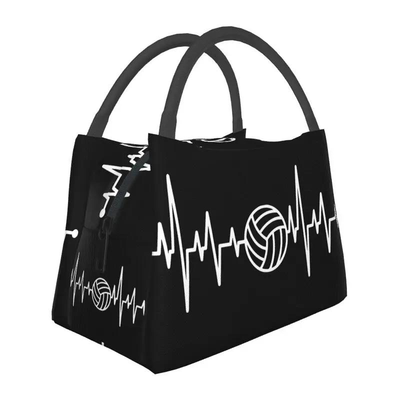 Herzschlag Basketball Isolierte Lunchtaschen für Damen Sport Wiederverwendbare Kühltasche Thermische Lebensmittel Lunchbox Outdoor Camping Reise