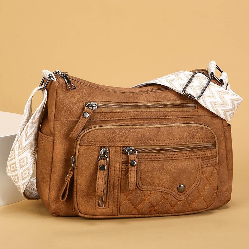 Fashionable Large-capacity Single-shoulder Bag Versatile Crossbody Bag Multi-layer Pocket Mom Bag