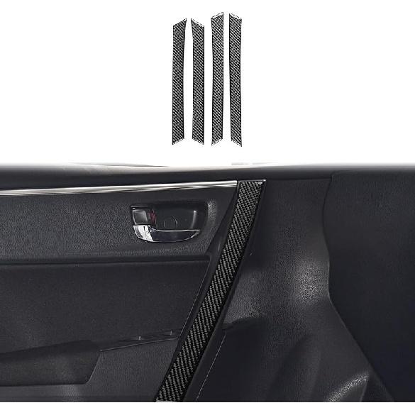 Center Console Car Gear Shift Panel Cover Carbon Fiber Sticker Car Interior Trim Compatible with Toyota Corolla 2014 2015 2016 2017 2018 Accessories