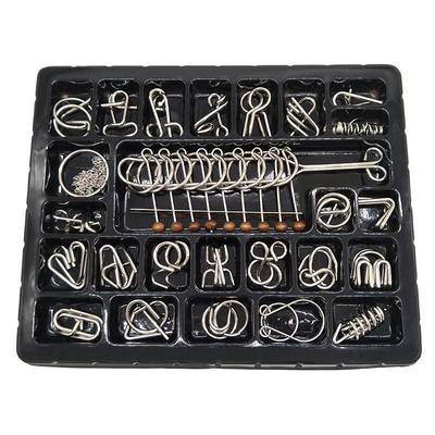 Materialien Metall 3D Montessori Puzzle Draht IQ Denksportaufgabe Tete Rompicapo Spielzeug und Hobbys Wit Spiele