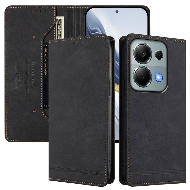 Retro Leder Anti-Diebstahl Brieftasche Flip Case Für Xiaomi Redmi Note 13 12 Turbo 13Pro 4G Note13 Pro Plus 5G Etui Hülle Magnetverschluss