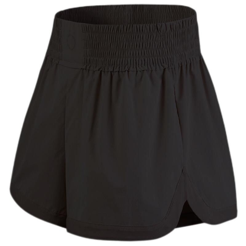 Sports Shorts Women Loose Training Running Fake Two Anti-slip Wearing High-waisted Yoga Culottes