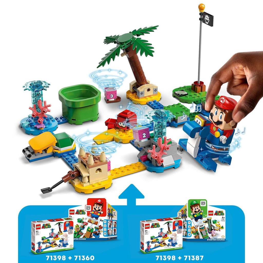 LEGO Super Mario Doshi and Swissi Challenge 71398, Toy, Building Blocks, Gift, Video Game, Boys and Girls, Ages 6 and Up