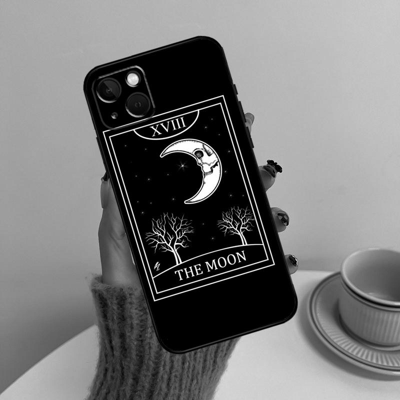 Tarot Moon Phone Case For iPhone 17 Pro Max 14 13 12 11 15 16 Pro Max Mini Plus 16e 17 Air Cover Funda