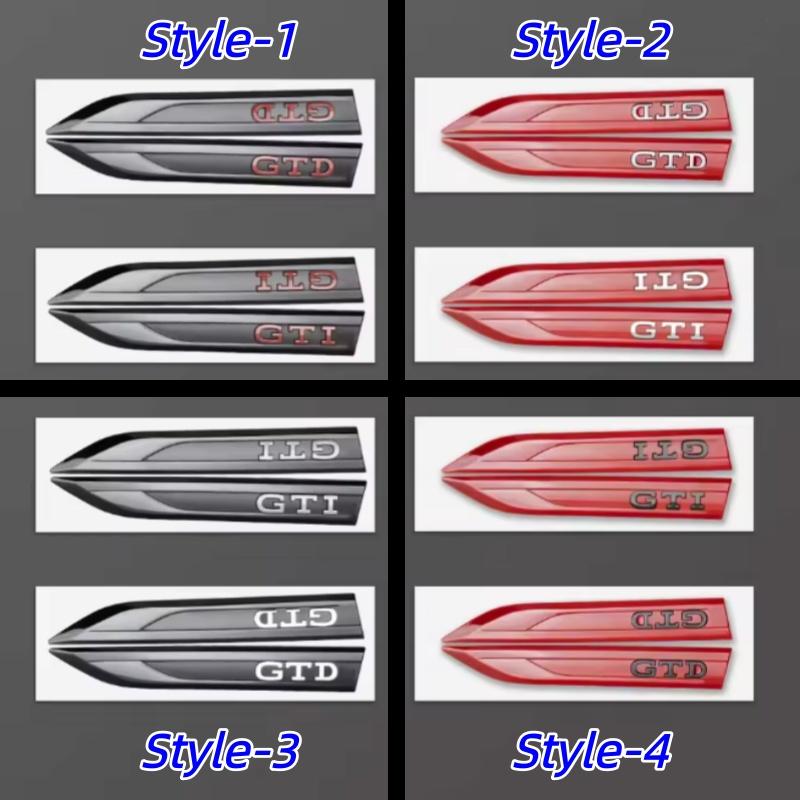 2 BUC Nou Insignă Auto ABS GTI GTD Emblema Aripă Lamă Laterală Autocolant Auto Laterală Caroserie Aripă Autocolante Decal Decorează Accesorii Pentru V//-W