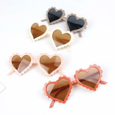 Heart Love Shaped Sunglasses for Kids UV400 Protection Summer Beach Cute Eyewear for Boys Girls Outdoor