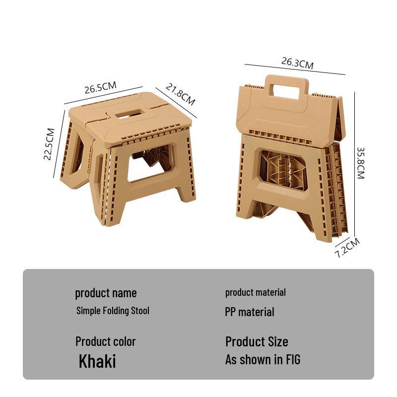 Popular Thickened Portable Outdoor Folding Camping Stool and Home Shoe Changing Bench