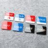 2 Pairs Acrylic Hot Cold Sign Waterproof Self-adhesive House Kitchen Bathroom Office Water Temperature