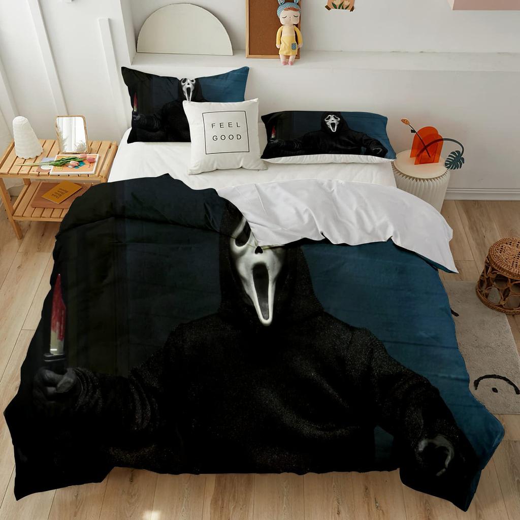 Horror Room Decorative Bedding Three-Piece Quilt Cover