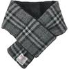Used Sleeping Sheep Harris Tweed Short Muffler, Filled, Unisex, Brushed Back, Case Included, Boa Back, Insert Muffler, Black, White, Red CK (Black