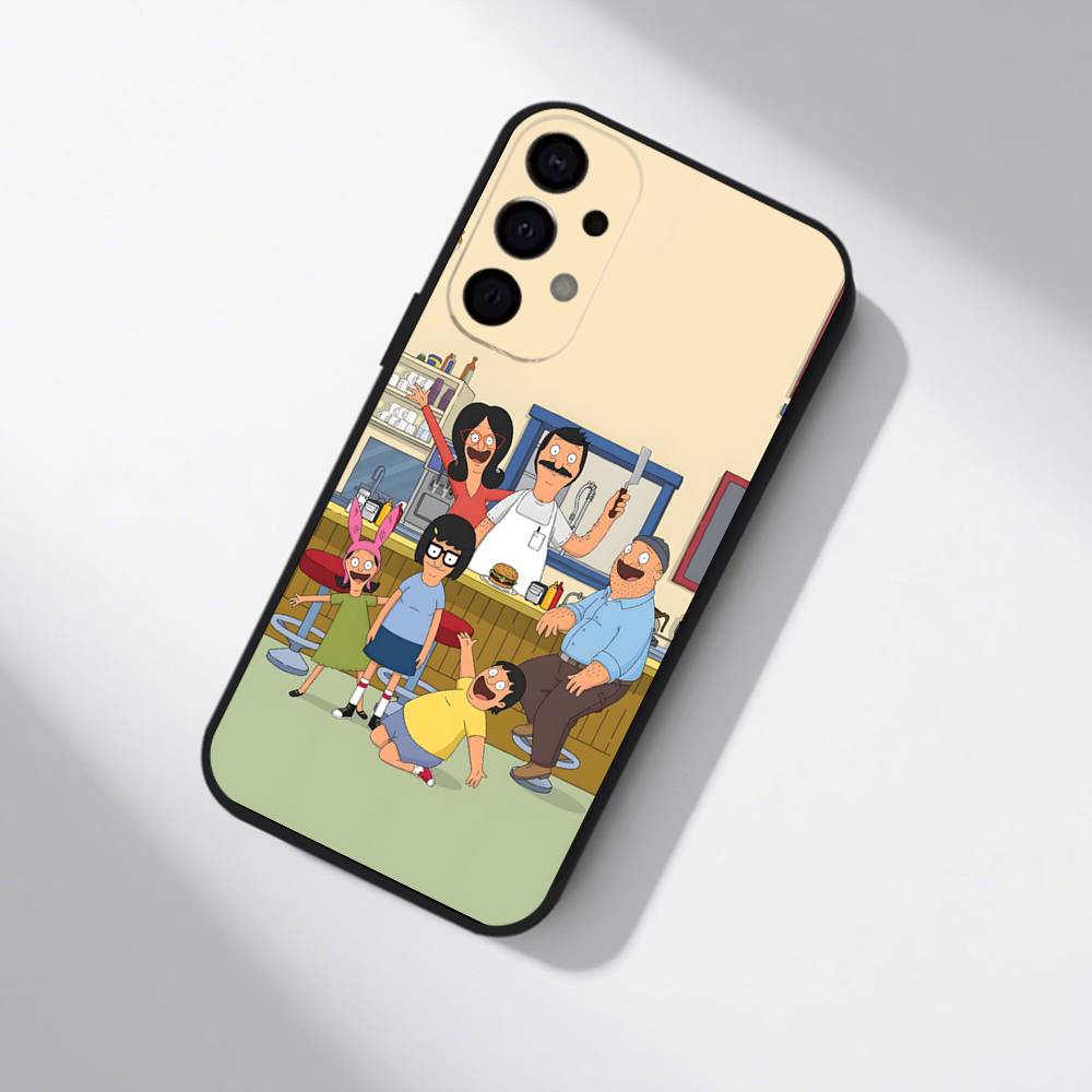 Anime B-Bobs B-Burgers Shockproof Phone Case For Samsung S25,S24,S21,S22,S23,S30,Ultra,S20,Plus,Fe,Lite,5G Black Cover