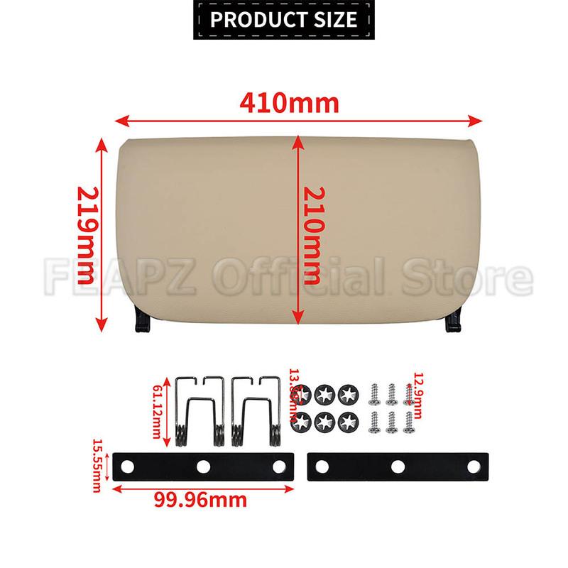 Car Seat Back Panel Leather Backrest Storage Pocket Cover 52109173668 For BMW 5 7 GT Series F10 F11 F01 F02 F07 2009-2013