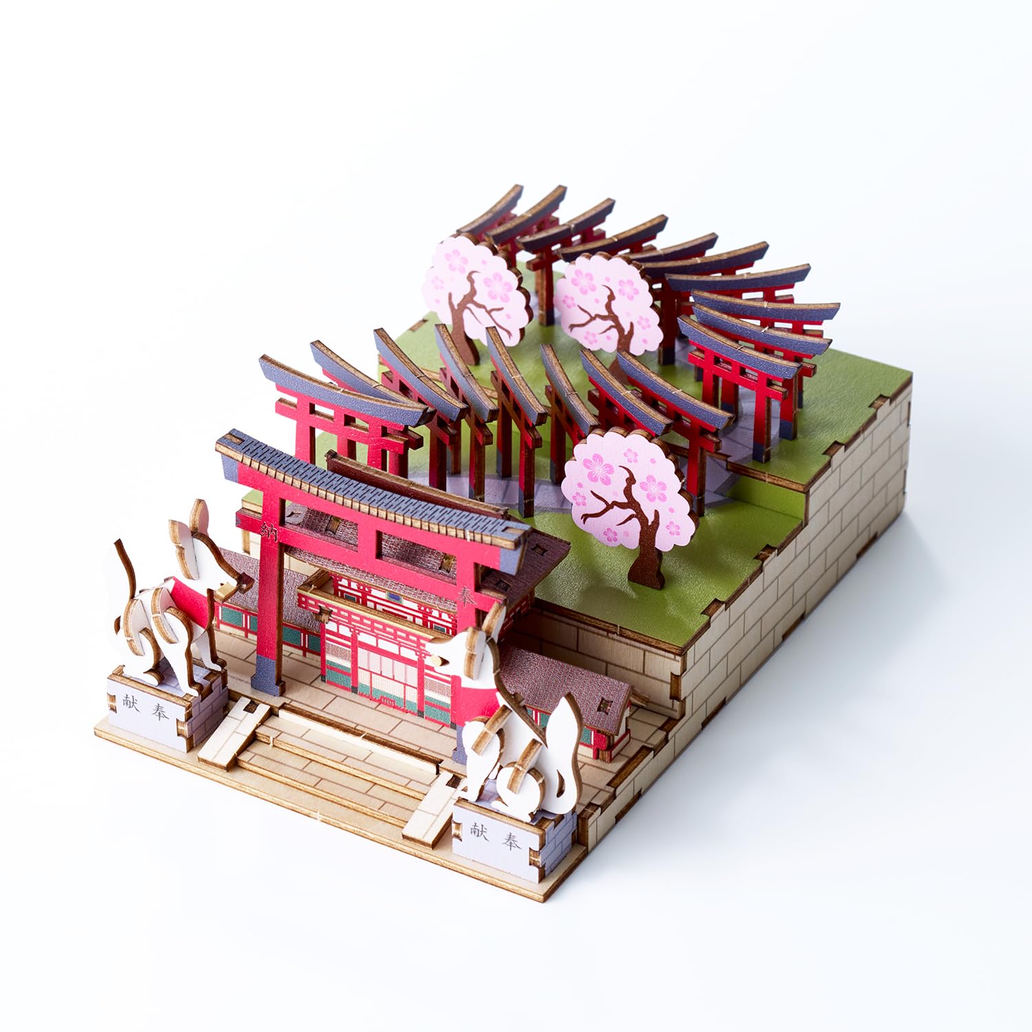 

Fushimi Inari 3D дерев яний пазл DIY Набір для творчості для дітей та дорослих Освітня іграшка для хлопчиків та дівчаток 3D Також чудовий подарунок для дорослих ki-gu-mi - - -