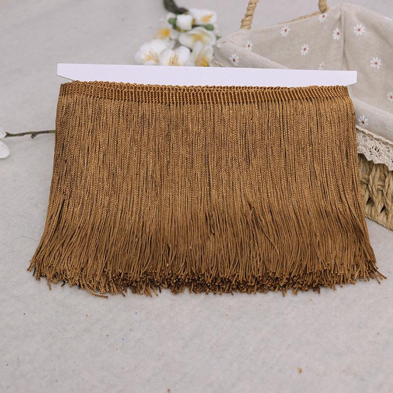 Polyester Fringe Tassel Trim (10-20cm) for Stage Costumes, Curtains, Carpets, and Lace Decorations