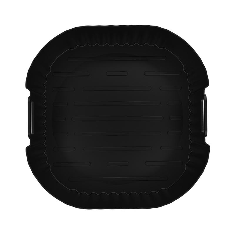 2PCS Square Cooking Mats Oven Safe Grilling Mats Silicone Texture Air Fryers Bowl Suitable for Kitchen Baking Use