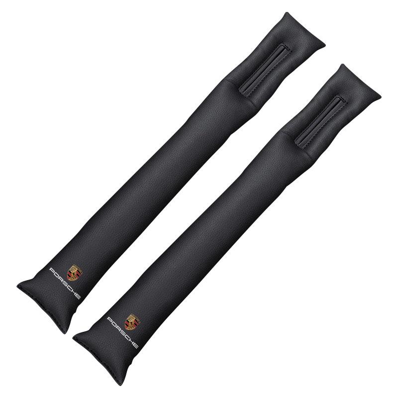 

2 шт. Заполнитель щели между сиденьем и консолью, заглушка бокового шва, аксессуары для Porsche 911 918 928 944 968 Boxster Carrera-GT Cayenne Macan Panamera чёрный