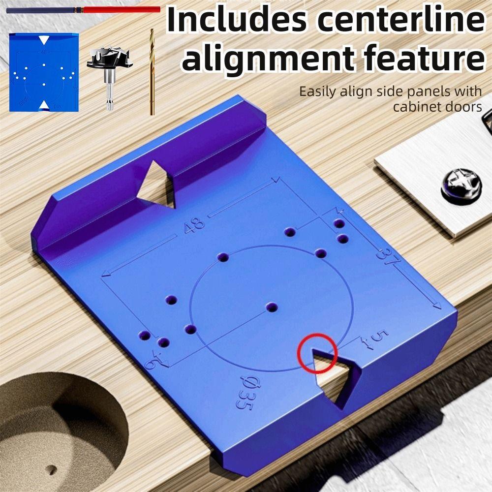 3/4Pcs Non-Electric System Hinge Positioning Tool Cabinet Door Hinge Jig  Door Hinge Mounting