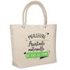 Beach Bag - PLANETEE - Best Childminder Ever Woman - Insulated - Large Capacity - Sturdy Handles