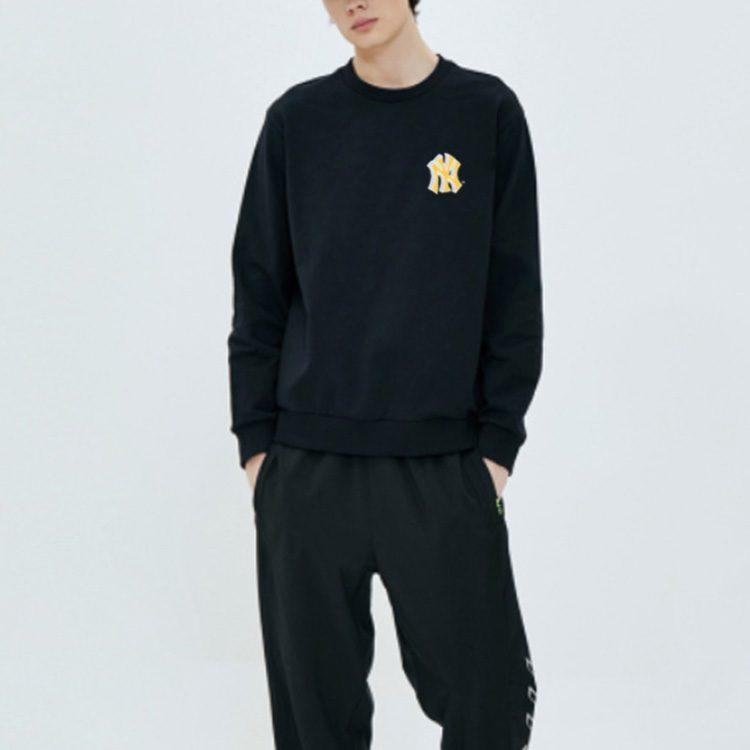 MLB Trendy Sweatshirts Unisex Black Crew Neck Moderate Regular 31MT02041-50L