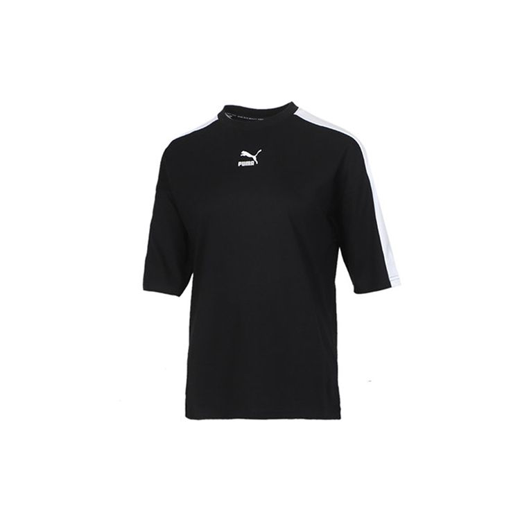 

Puma Classics Свободная футболка с короткими рукавами Женские топы Черные 530006-01 L