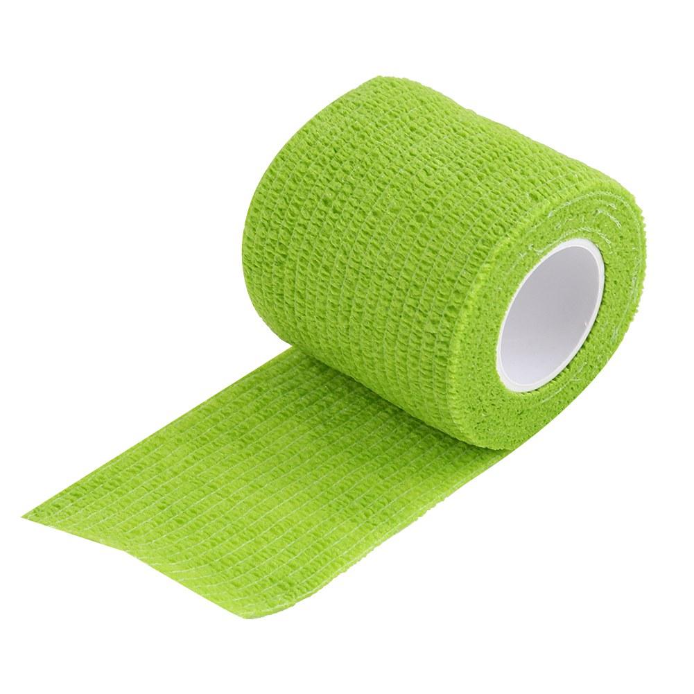 5 Rolls Celsiusset Waterproof Self Adhesive Bandage Tape Finger Joints Wrap Sports Care(Green)