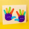 Palm Feet Busy Board Early Learning Educational Toys Puzzles Toddlers Gifts Wood Cognitive Montessori Toys for Children Kids