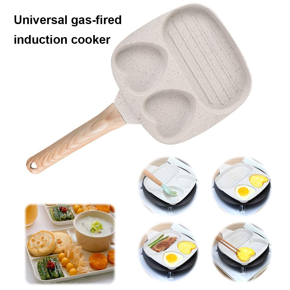Eggs Frying Pan for Breakfast Pancake Burger Sandwiches Nonstick Easy Clean Pancake Pan Gas Stove & Induction Compatible