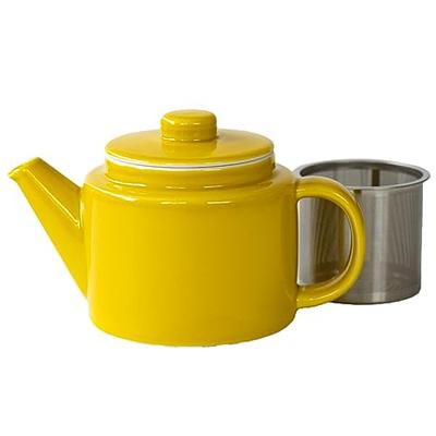 Hasami Ware „Common“ Topf, Gelb (Super Edelstahl mit Teesieb), 500 ml, 13872