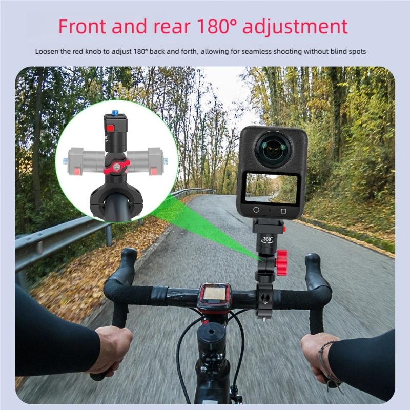 Leichte 360-Grad-Drehbare Kamera Fahrradlenkerklemme Schnelle Montage Fahrradzubehör für 360 Action-Kamera