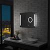 Day and Night - Day and Night Bathroom Wall Mirror with LED and Touch Sensor 80x60 Cm